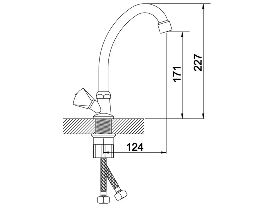 Кран на одну воду G096010 Ronda GOTA ROCIO  ARVAD GROUP