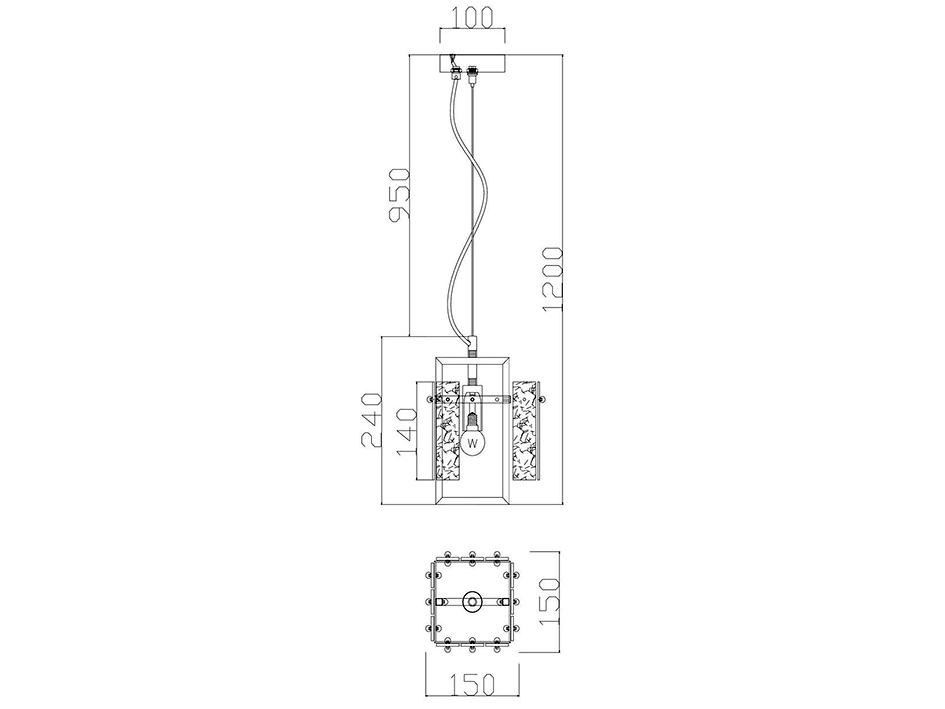 Светильник  FR5166PL-01BS FREYA   ФАКЕЛ