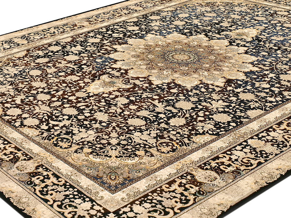 Ковер HASHT BEHESHT 150X225 VNHA006 DARK BLUE   FARRAHI