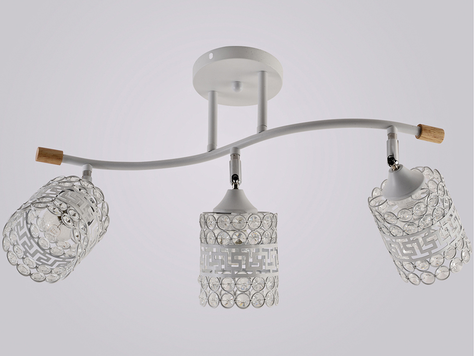 Светильник 01588-0.3-03 WH+CR+WOOD      ELEKTRA  