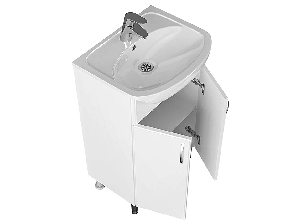 Тумба СИТИ 60 TIVOLI  с умывальником АМУР 55     