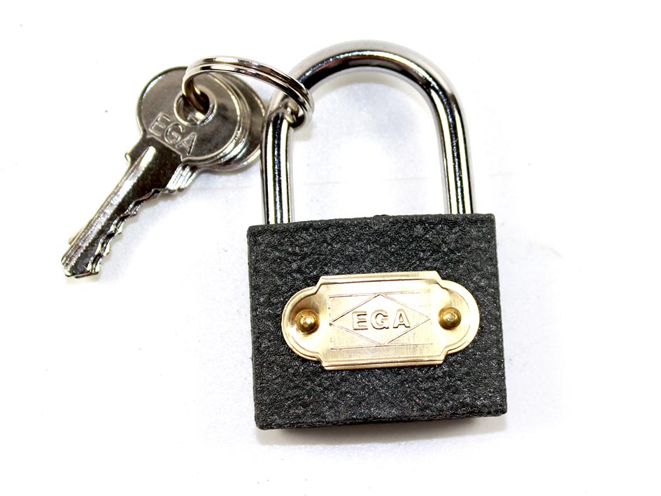 Замок серый 38 навесной 1/6/240  