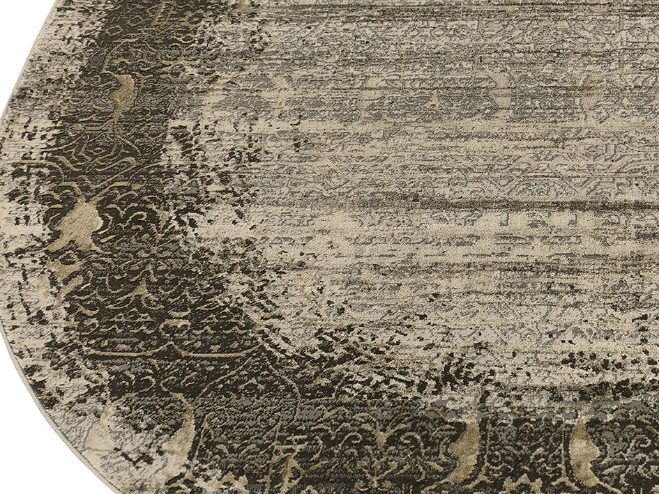 Ковер LISA 200X290 A5574A IVORY-MUSTARD ОВАЛ  FDS OZ KAPLAN 