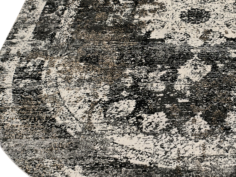 Ковер DAHLIA 160X230 0591A D.GREY BLACK SH ОВАЛ  FDS OZ KAPLAN 