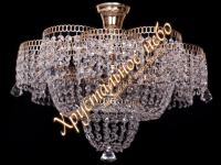 Люстра Хрустальная  Лотос ЗОЛОТО     ХРУСТАЛЬНОЕ НЕБО