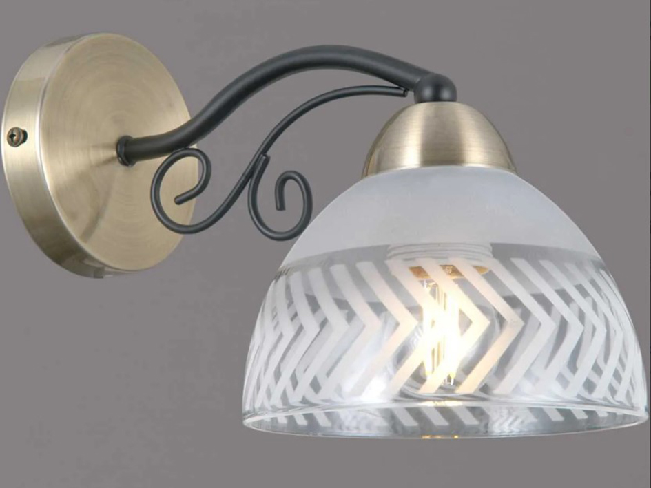 Светильник бра IL 0435-1WSQ-24 BK AB SPICA       ELEKTRA