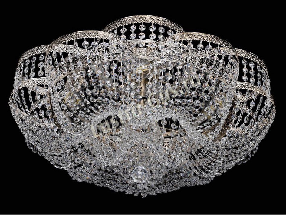 Люстра Лотос Флора №3 НИКЕЛЬ     ХРУСТАЛЬНОЕ НЕБО