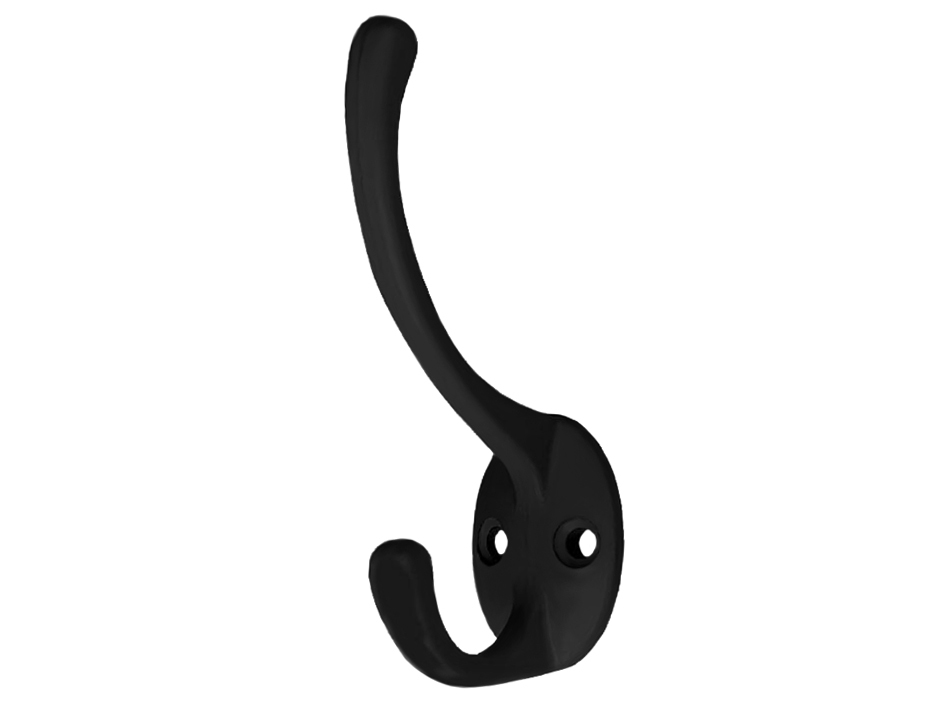 Крючок-вешалка двойной черный  FIT