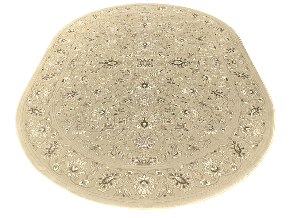 Ковер ELEGANT 160X230 EL101 L.BEIGE CREAM ОВАЛ  FDS OZ KAPLAN 