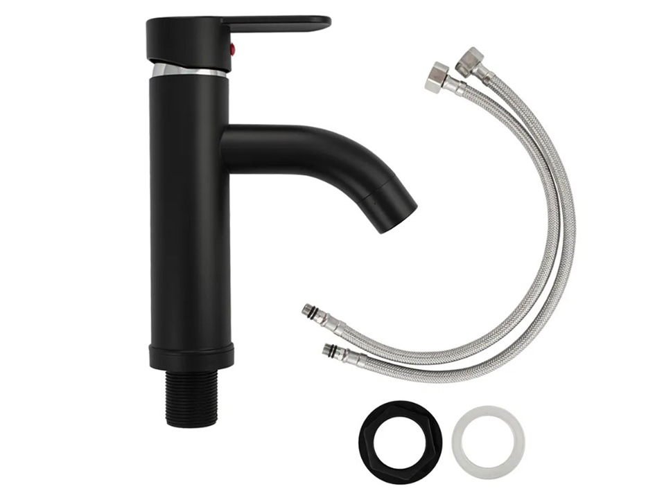 Смеситель для умывальника АБС пластик черный 5952 BRIMIX  САНАКС 