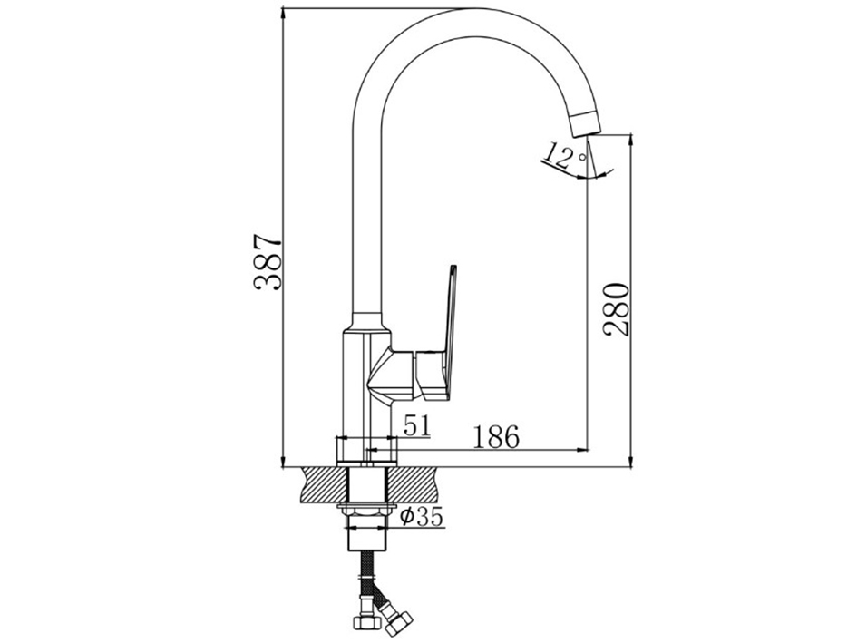 Смеситель для мойки St.James 10430 GOLDEN FOX  ARVAD GROUP