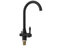 Смеситель для мойки с подкл.фильтра черный 8241 MAGNUS  САНАКС 