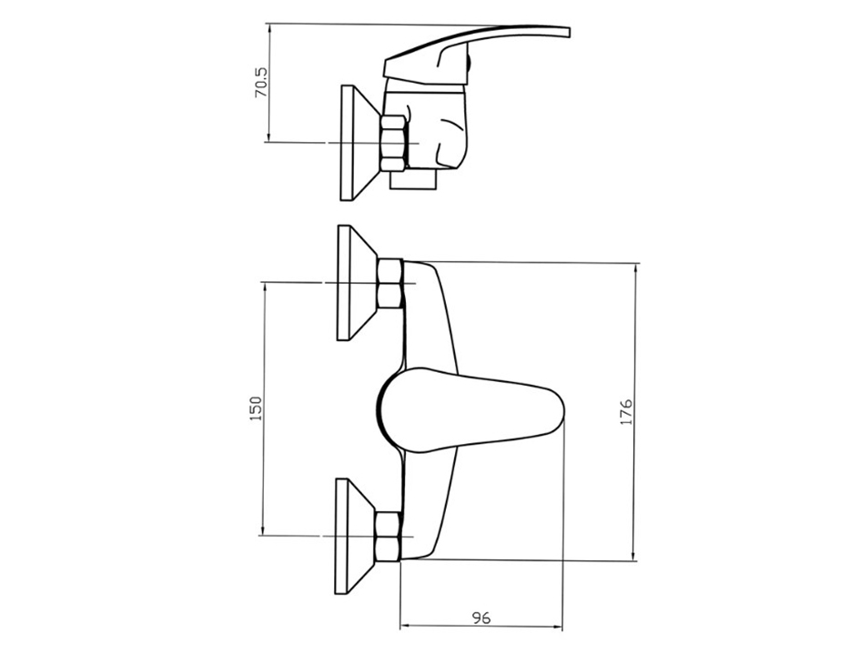 Смеситель для душа  RC210A ROEGEN   СТМ