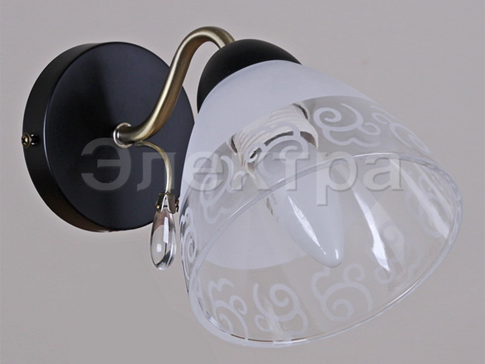 Светильник бра IL 0287-1WSQ-29 BK AB     ELEKTRA