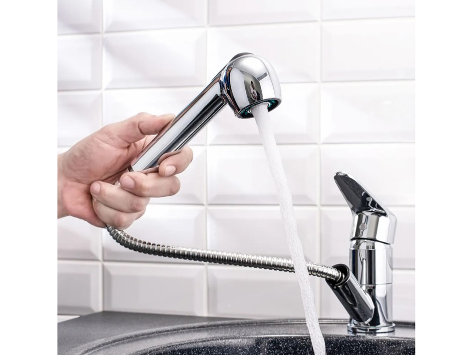 Смеситель для мойки вытяжной B8282-8  РМС