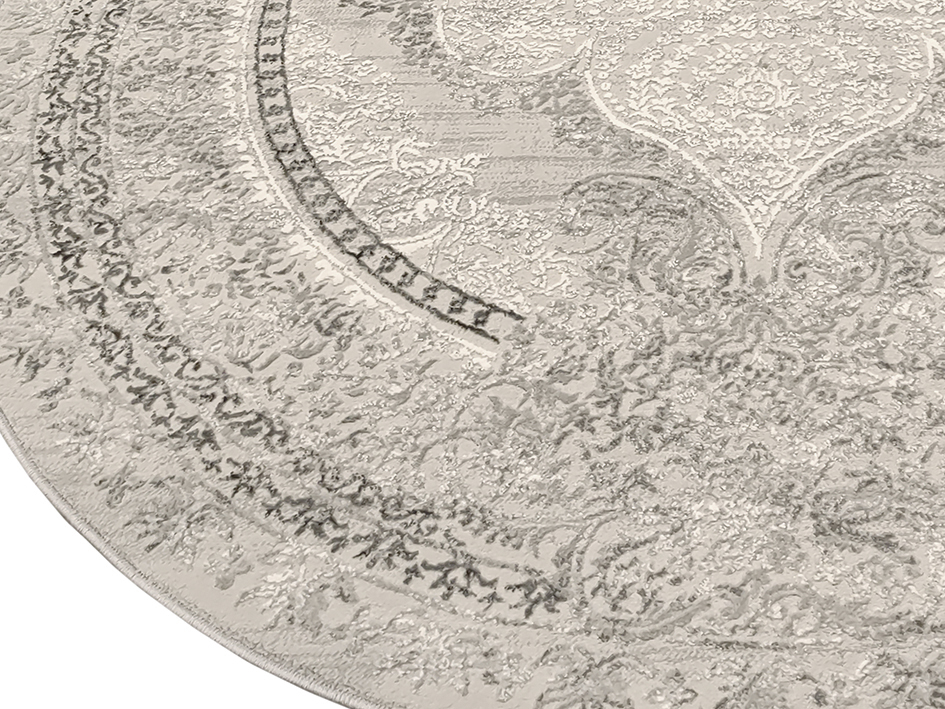 Ковер INFINITY SILK 200X290 05898A GREY ОВАЛ   PREMIER HALI