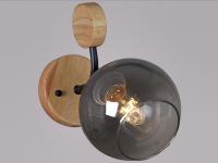 Светильник бра 06780-0.2-01 BK+WOOD      ELEKTRA