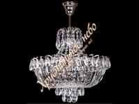 Люстра  Хрустальная Екатерина с подвесом НИКЕЛЬ      ХРУСТАЛЬНОЕ НЕБО