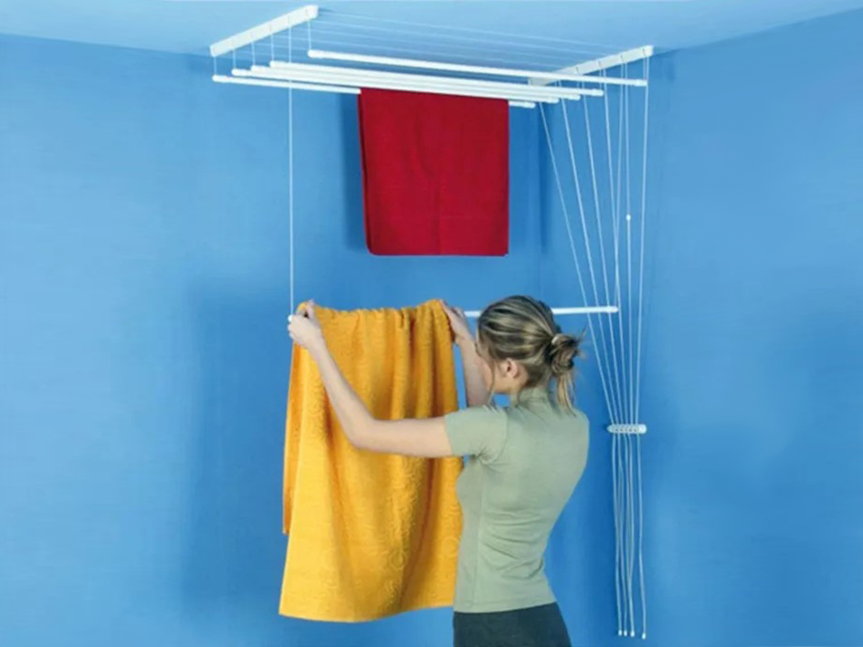 Сушка для белья 1.2м  Лиана потолочная белая  ARVAD GROUP