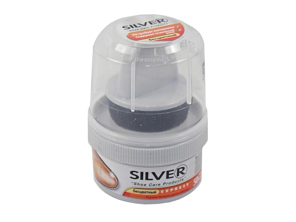 Крем для обуви бесцвет.50г     Silver