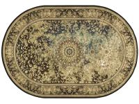 Ковер HASHT BEHESHT 200X300 VNHA005 DARK BLUE ОВАЛ   FARRAHI