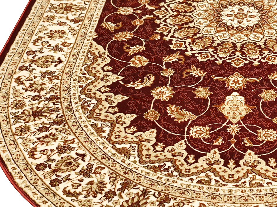 Ковер TAJMAHAL 070X120 TJ306 RED/CREAM ОВАЛ  FDS OZ KAPLAN 