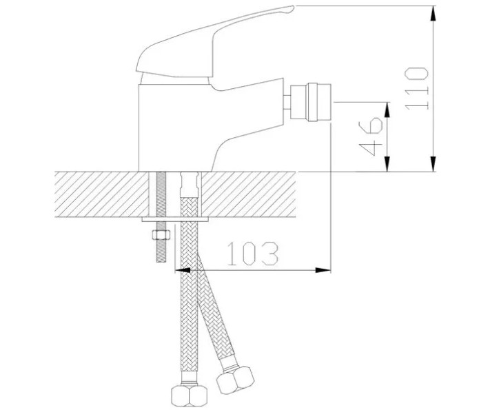 Смеситель для биде Альфа 507021 АНТЕЙ  ARVAD GROUP
