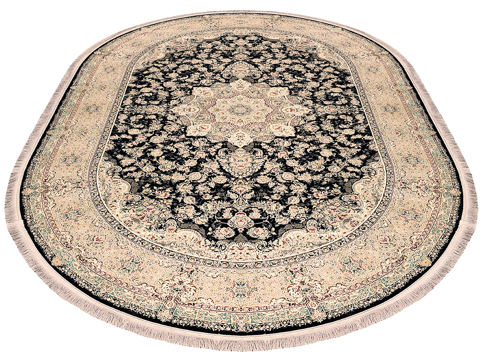 Ковер ARGHAVAN 200X300 ADRINA DARK BLUE ОВАЛ   FARRAHI