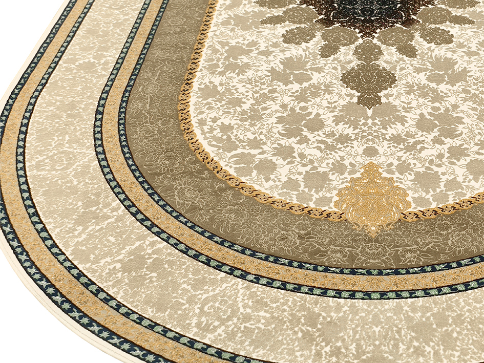 Ковер HASHT BEHESHT 150X225 SHIMA CREAM ОВАЛ   FARRAHI