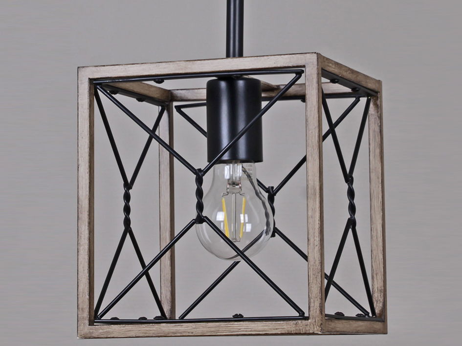 Светильник IL 1008-1P-05 BK WOOD     ELEKTRA