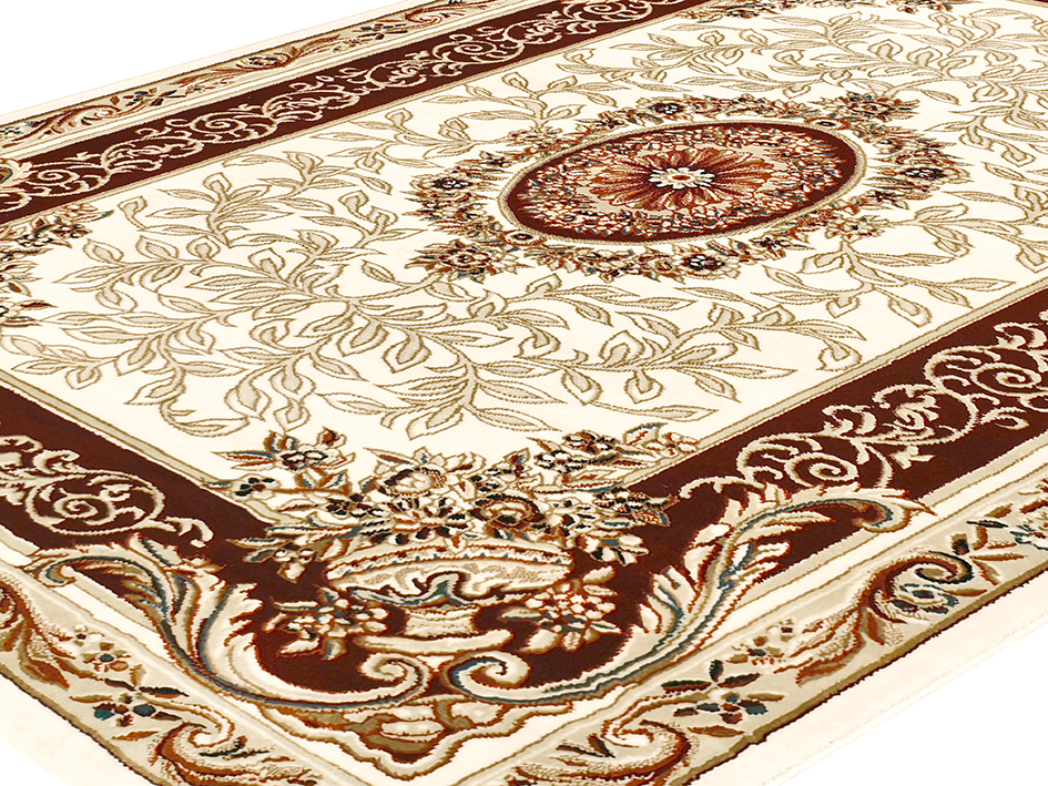 Ковер TAJMAHAL 240X340 TJ302 CREAM/RED  FDS OZ KAPLAN 