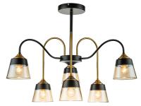 Cветильник 1147/6P BLACK/BRASS  ESCADA