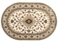 Ковер TAJMAHAL 070X120 TJ300 CREAM/CREAM ОВАЛ  FDS OZ KAPLAN 