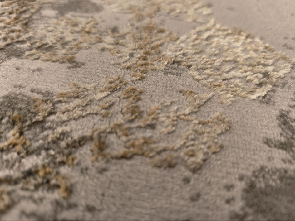 Ковер LISA 070X120 A4578A MUSTARD-IVORY ОВАЛ  FDS OZ KAPLAN 