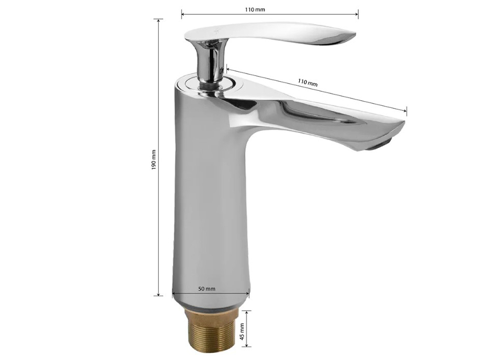 Смеситель для умывальника 48007 САТУРН  САНАКС   