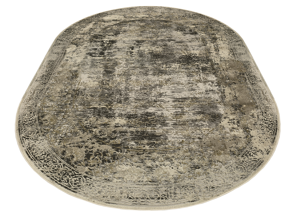 Ковер LISA 160X230 A4550A IVORY-MUSTARD ОВАЛ  FDS OZ KAPLAN 