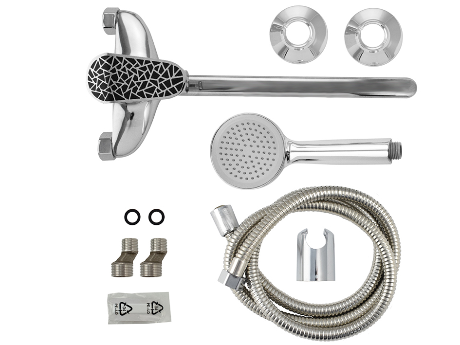 Смеситель для ванны черная мозаика 3370 BRIMIX  САНАКС 