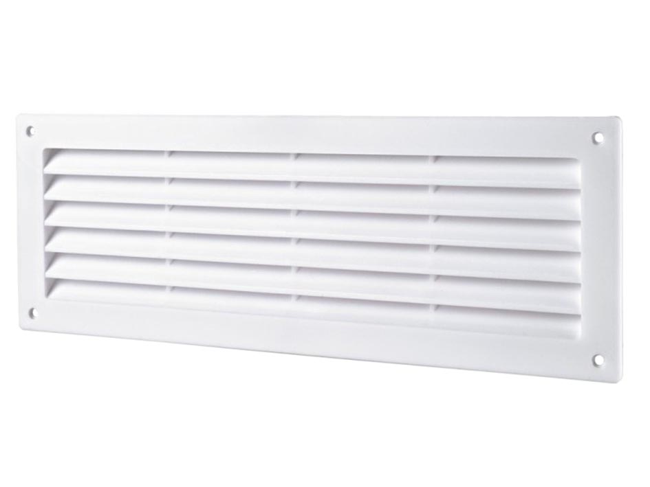Решетка пластиковая дверная 450*91 белая