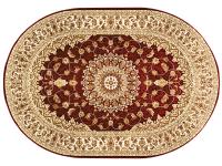 Ковер TAJMAHAL 160X230 TJ306 RED/CREAM ОВАЛ  FDS OZ KAPLAN 
