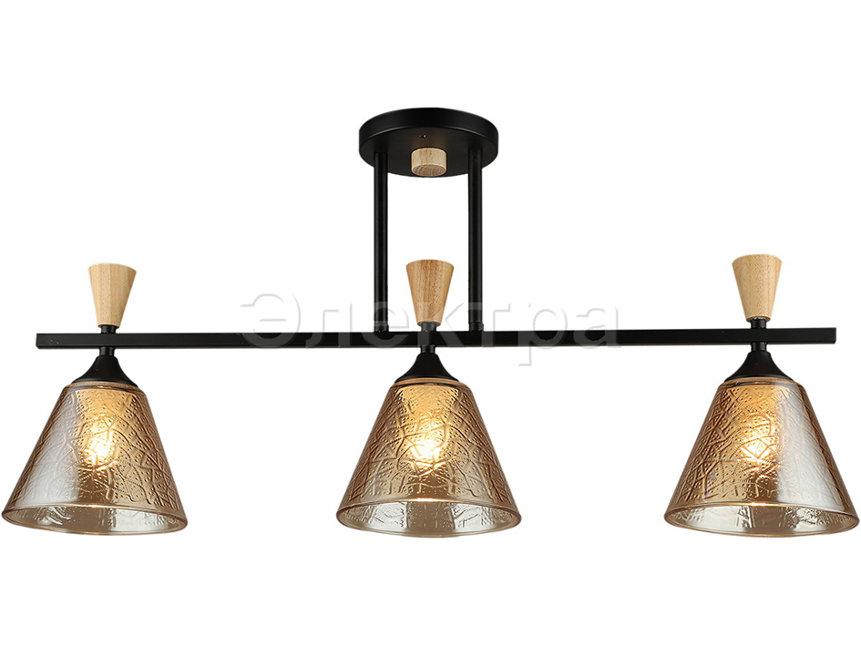 Светильник 04864-0.3-03 BK+WOOD      ELEKTRA  