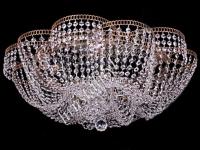 Люстра Лотос Пион ЗОЛОТО      ХРУСТАЛЬНОЕ НЕБО