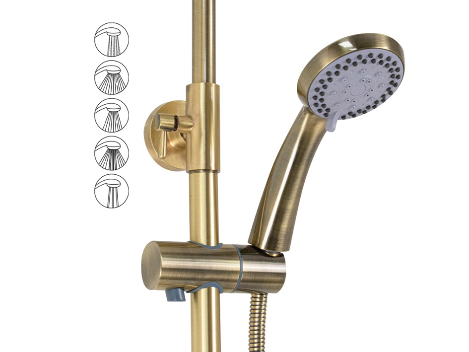 Душевая стойка с смесителем 3086 BRIMIX  САНАКС 