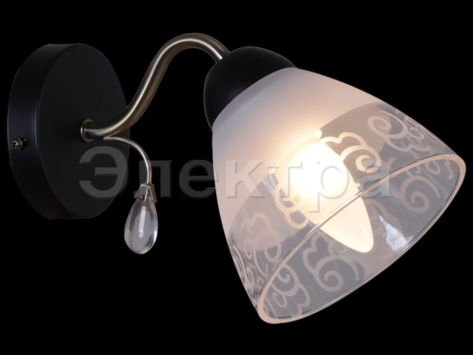 Светильник бра IL 0287-1WSQ-29 BK AB     ELEKTRA