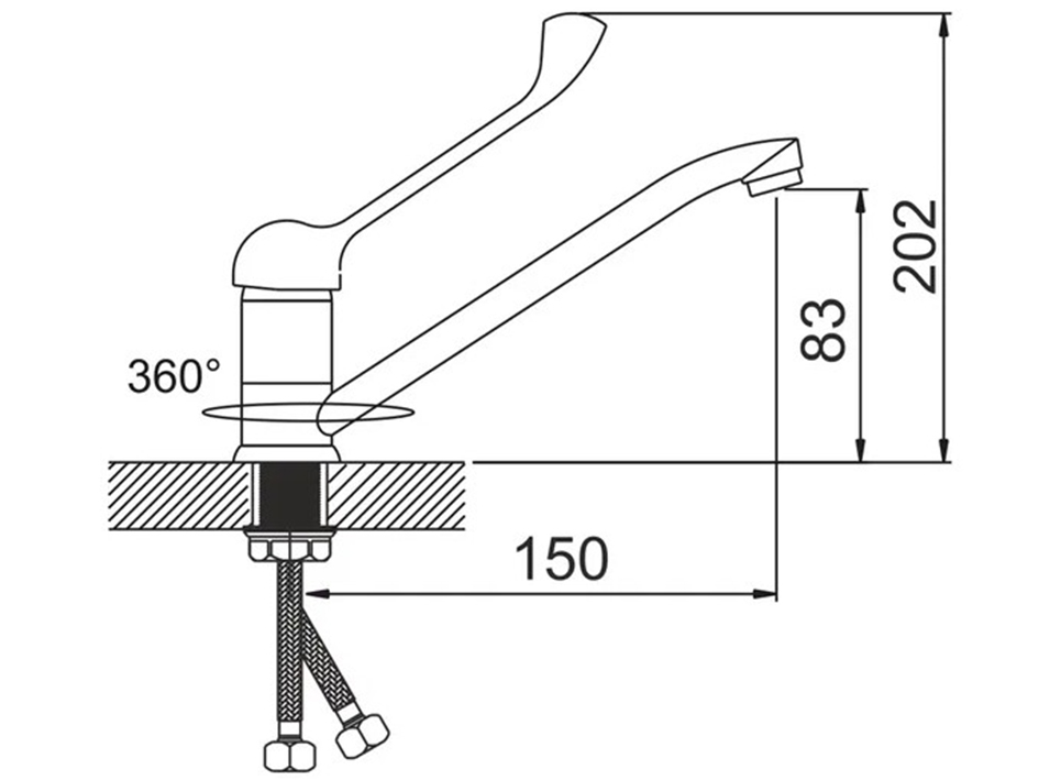 Смеситель для мойки G213210-1 Medical GOTA ROCIO  ARVAD GROUP
