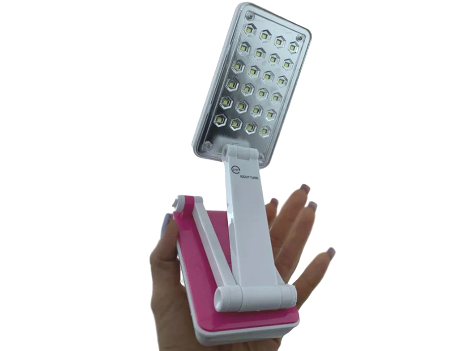 Настольная лампа 6Вт РОЗОВЫЙ светодиодная аккум. IN HOME