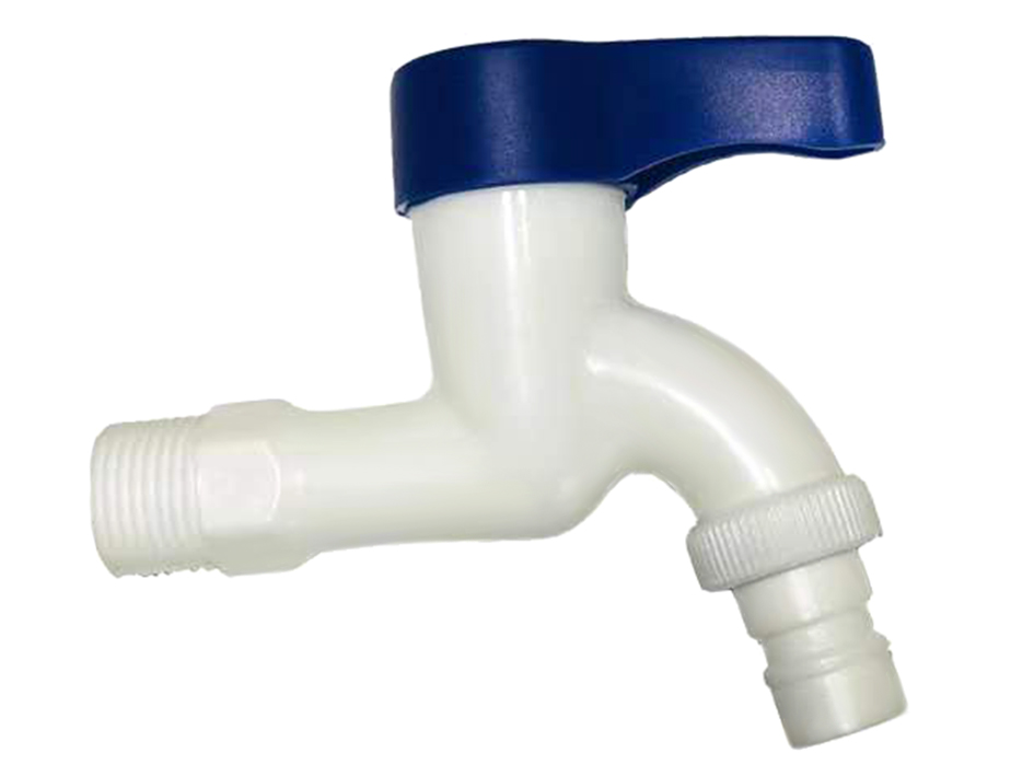 Кран шаровый 1/2 водоразборный белый АБС РМС