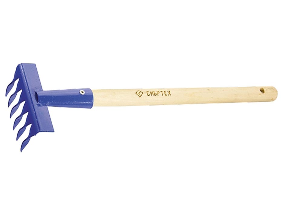 Грабли 300мм витые с рукояткой  8-зубьев    СИБРТЕХ  Pоссия