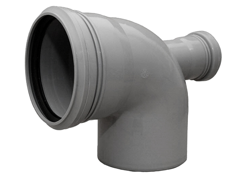 ПВХ Тройник DN110/50/90 вверх  СТМ