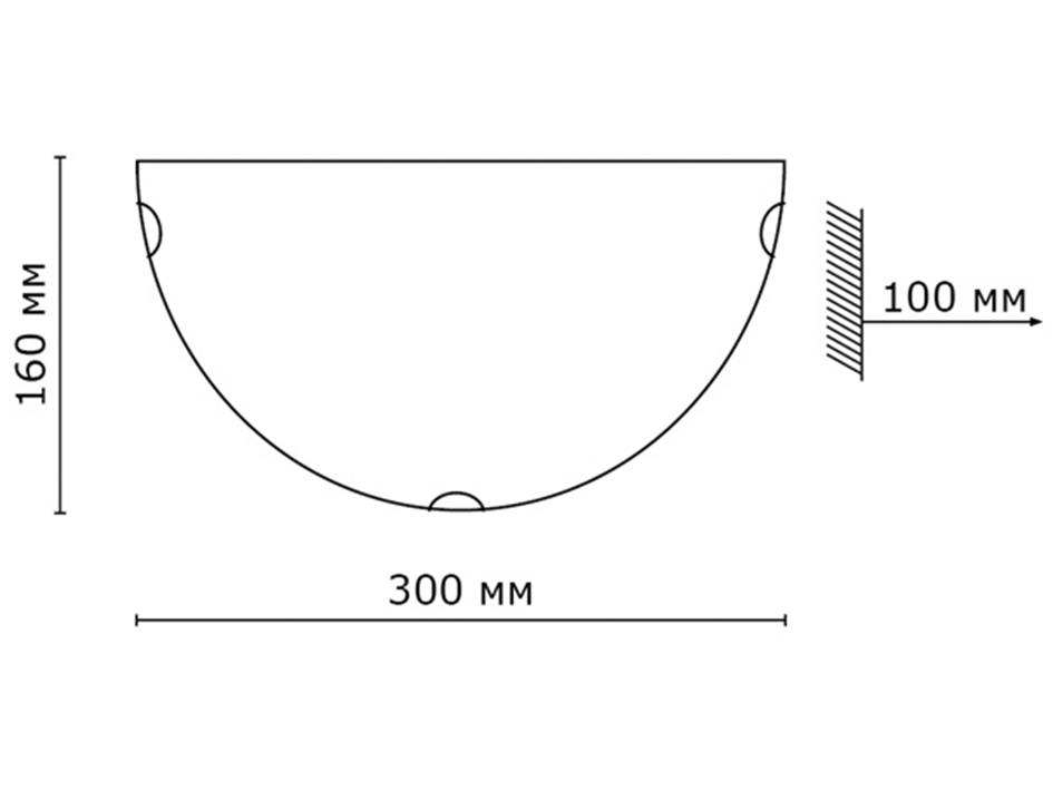 Светильник 018 300*160 KUSTA  СОНЕКС