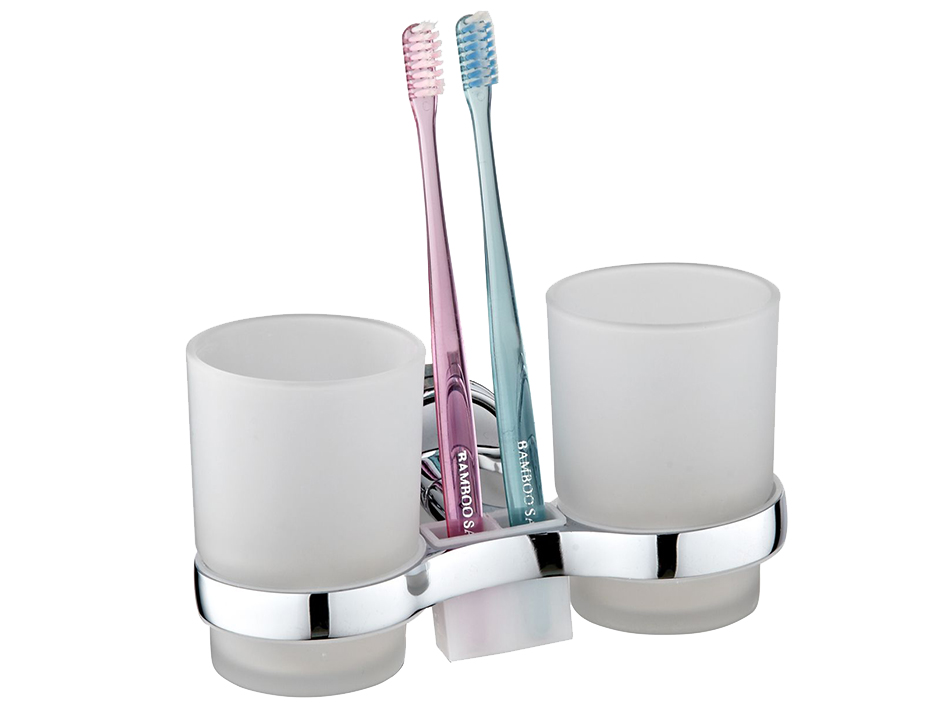 Стакан двойной стеклянный к стене А6021 РМС